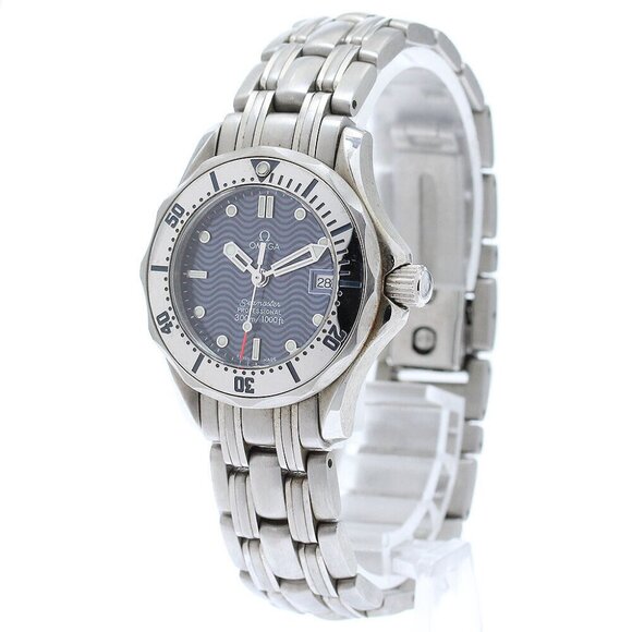 OMEGA Seamaster300 Date Navy Dial Quartz Ladies Watch_874706 - Picture 2 of 6